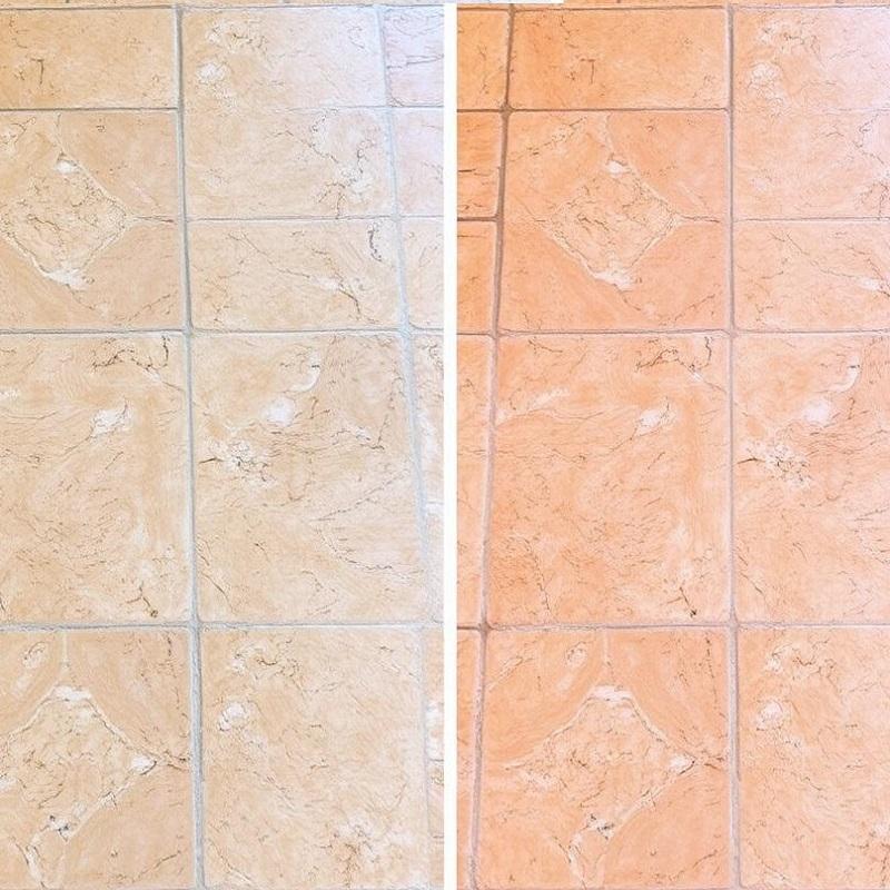 Enhancing grout sealer darkening grout color