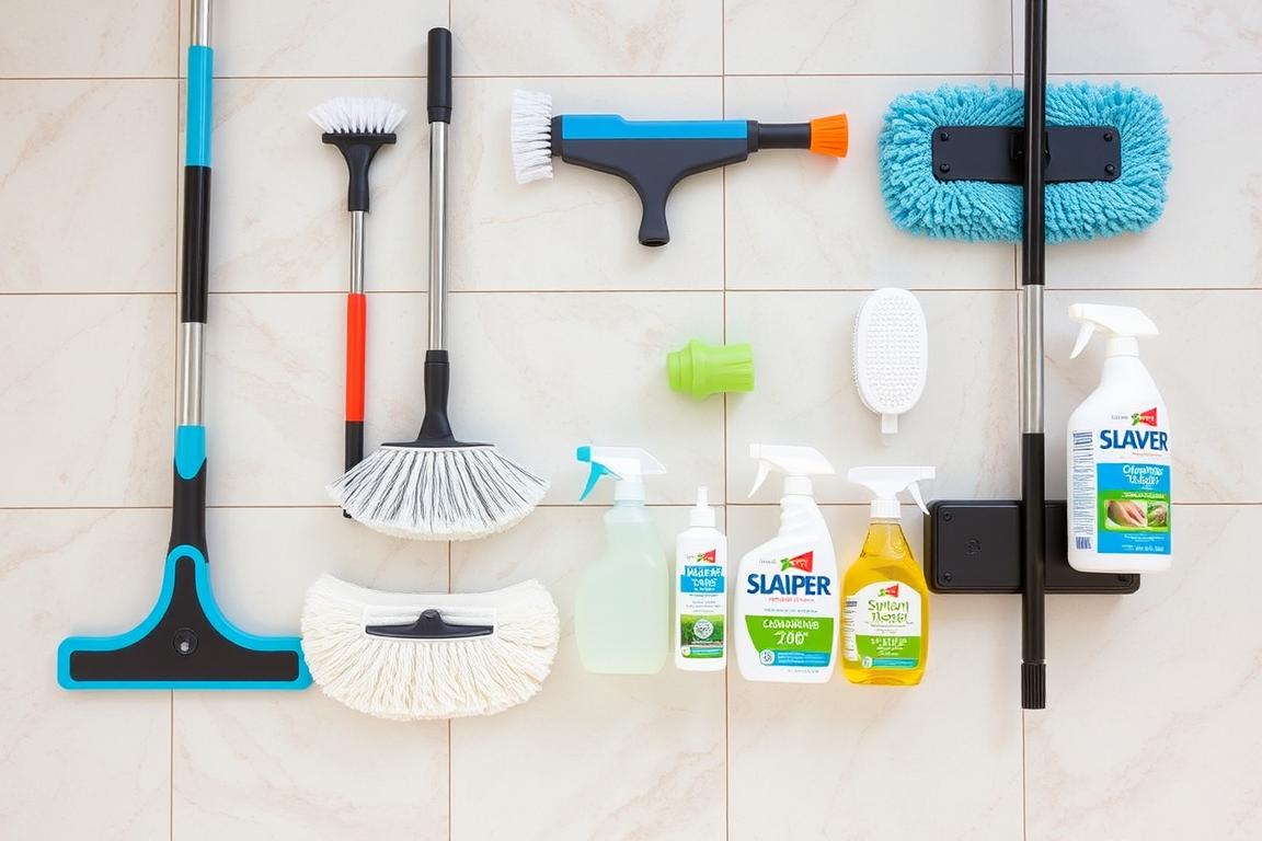 General cleaning items for ceramic tile floors